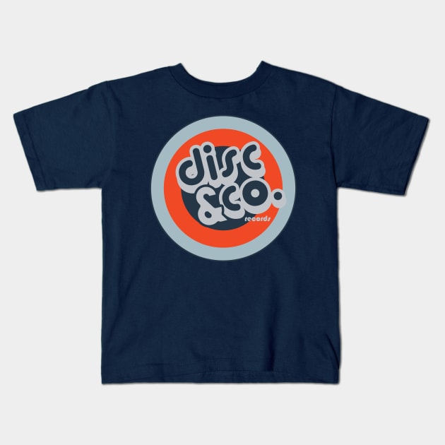 Disc & Co. Records Kids T-Shirt by modernistdesign